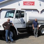 Chief Guy, along with Brian and Vito admiring our new Water Tender