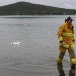 Jayne walking on water